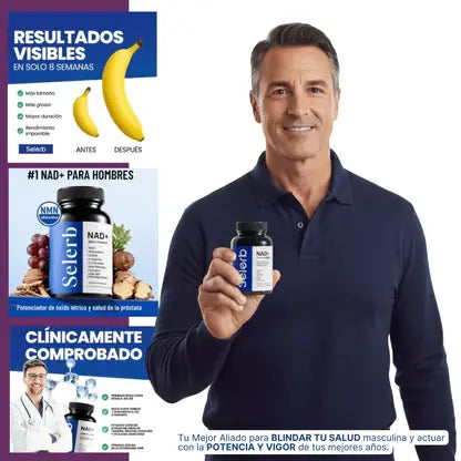 NAD+ SELERB | IAPOYA TU VITALIDAD MASCULINA Y SIÉNTETE ACTIVO DURANTE TODO EL DÍA!